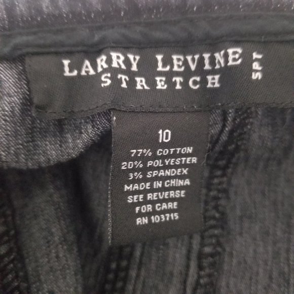Larry Levine Black Stretch Flared Denim Skirt 10 - Picture 10 of 12